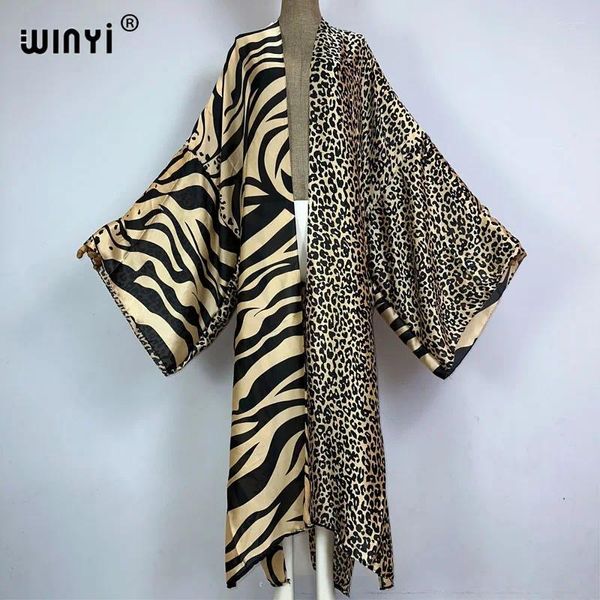 Costumi da bagno da donna WINYI Kimono Stampa africana Caftani Abbigliamento da spiaggia Copricostumi Cardigan elegante Abiti da vacanza sexy per le donne Abiti