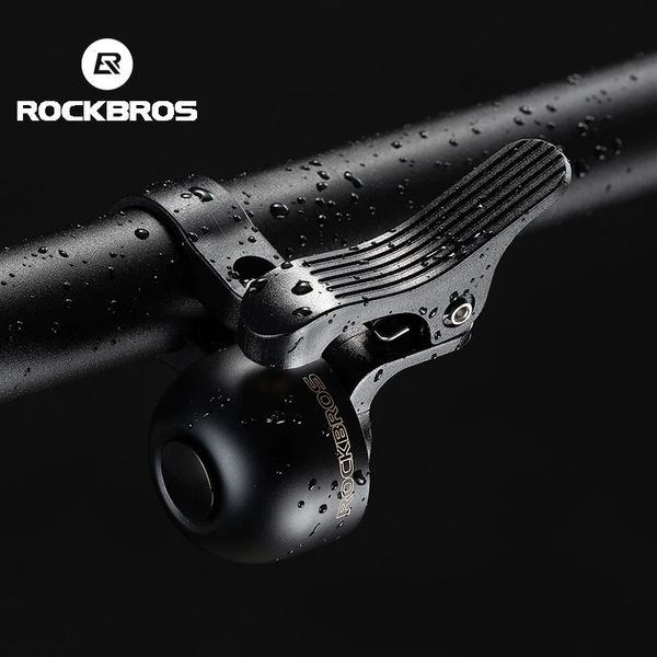 Bicicleta Chifres ROCKBROS Ciclismo Sino Liga Chifre MTB Road Bicicleta Anel Crisp Som Alarme 22.2mm Guiador Direita Esquerda Bicicleta Bell Acessórios 231127