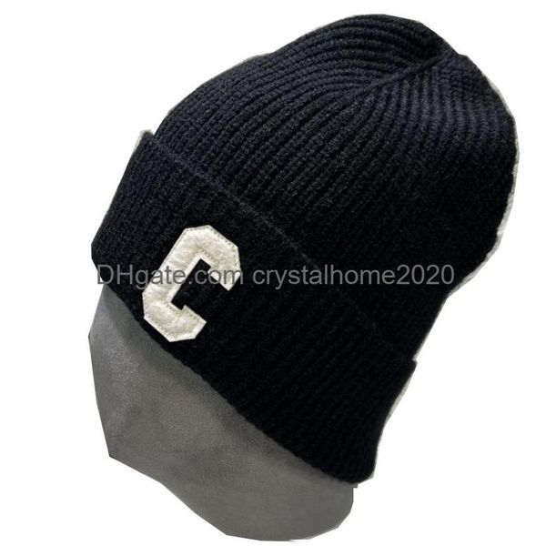 Beanie / Skull Caps C Uni Beanie Hat para hombres Mujeres Soft Winter Beanies Cuff Skl Caps Sombreros de punto 6 colores Drop Entrega Moda Accesorio DHC0Q