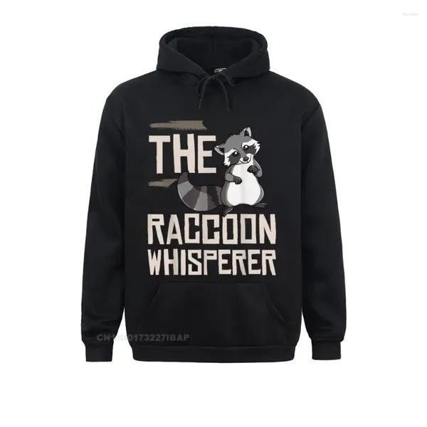 Felpe con cappuccio da uomo Raccoon Whisperer Gift Divertente Racoon Vintage manica lunga Autunno Speciale abbigliamento sportivo Felpe da donna