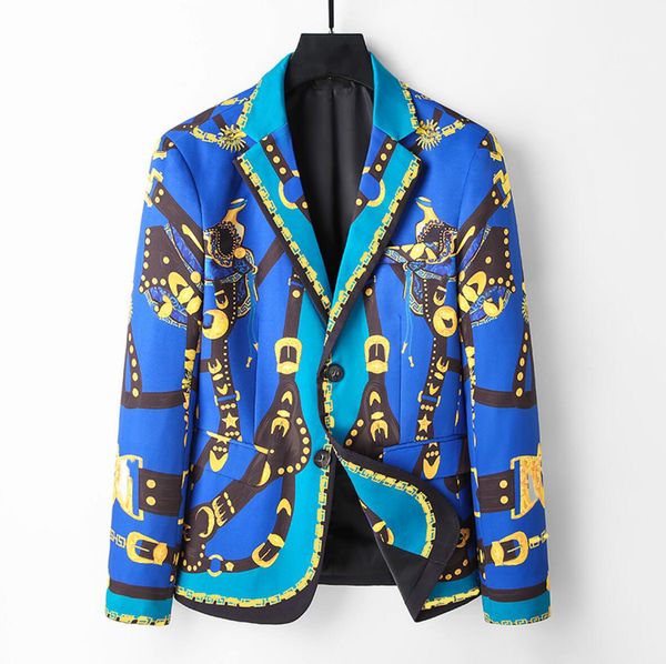 Buntes M-3xl-Suits Blazers Marke Formale Business Mens Anzug Hochzeitskleid Blue Color Anzug