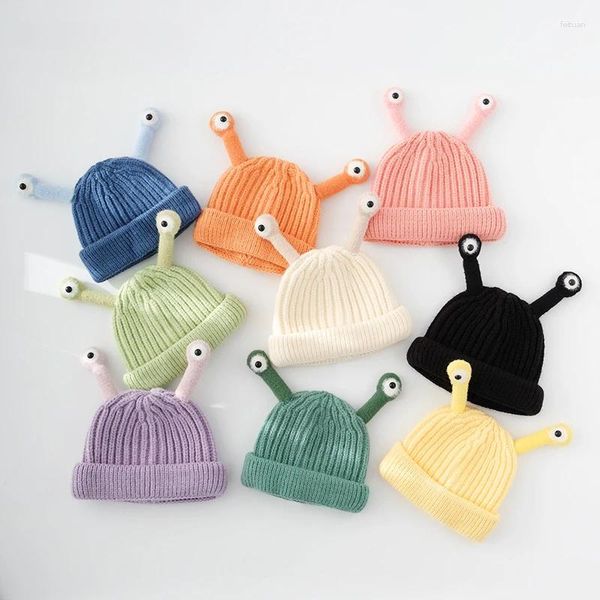 Berets Modische Südkorea Herbst und Winter Kinder Strickmütze Cartoon Tentakeln Warmes Baby