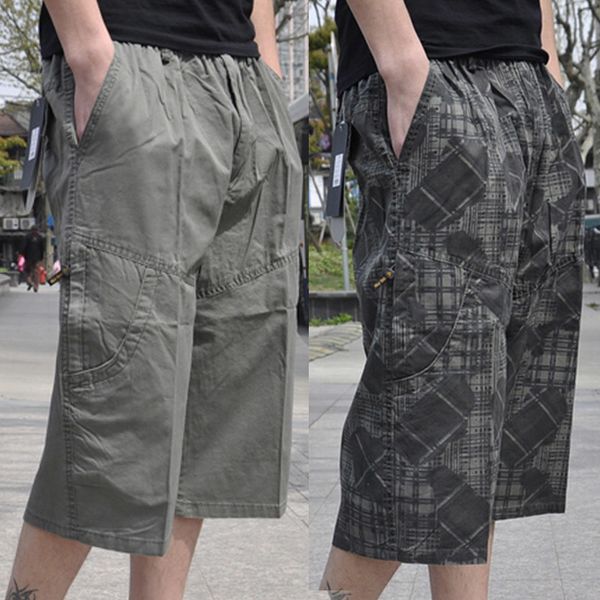 Pantaloncini da uomo Pantaloncini da uomo Verde militare Pantaloncini cargo da uomo in cotone Pantaloncini casual estivi Bermuda Pantaloni corti tattici Taglie forti 7XL 8XL 9XL 10XL 230428