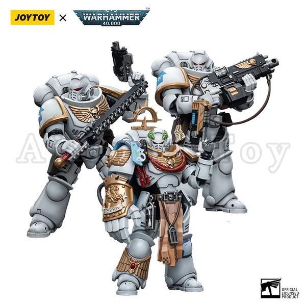 Военные фигурки JOYTOY 1/18, экшн-фигурка, 3 шт./компл., 40 К, белые консулы, аниме, военная модель 231127