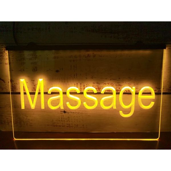 Massagem LED NEON SIGN Decoração da casa do ano novo Wall Wedding Bedroom 3d Night Light