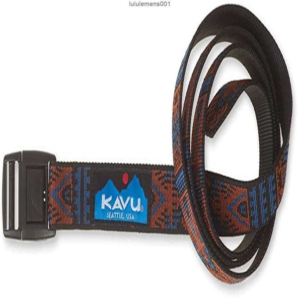 Cintos de marca de moda de grife Kavu Burly 2,54 cm de nylon ajustável - Fabricados nos Estados Unidos