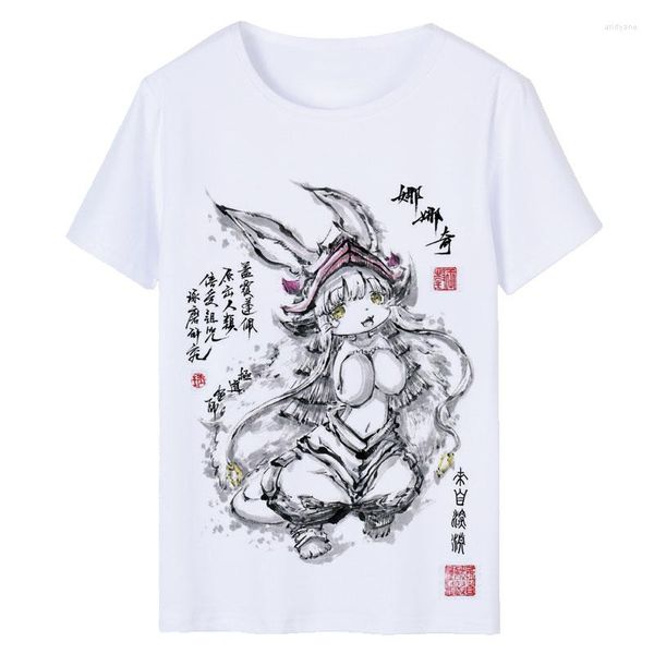 Herren T-Shirts Made In Abyss Riko Reg T-Shirt Cosplay Kostüm Anime Männer Nanachi Shirt Damen Kleidung T-Shirts