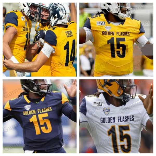 Özel Kent State Golden Flashes Futbol Forması Dikişli NCAA Forma 52 Lou Holtz 99 Jack Lambert 18 Usama Young 16 James Harrison