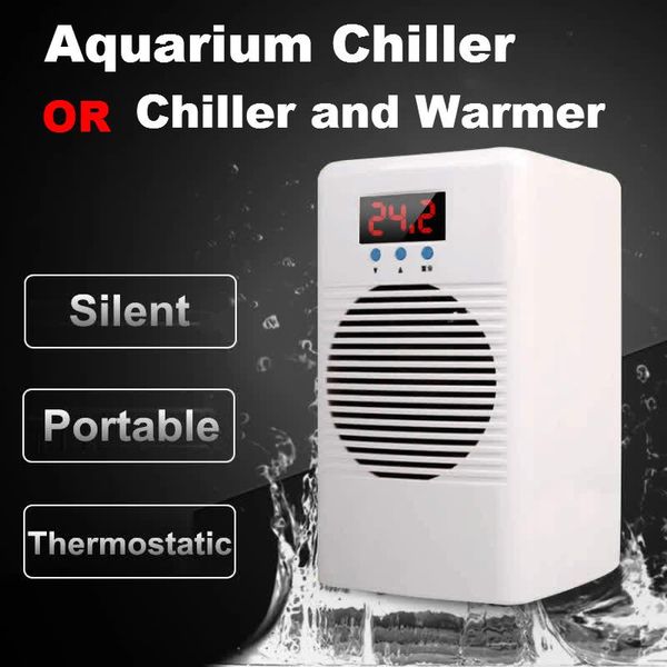 Liefert 110–240 V Aquarium-Wasserkühler oder Wärmer, Kühler, Halbleiter-Temperaturregelung für Fisch-Garnelen-Behälter, Marine-Korallenriff-Behälter