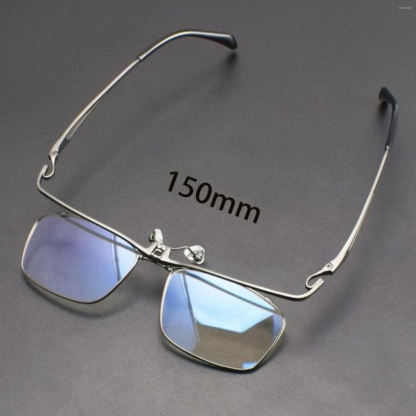 Sonnenbrille Vazrobe 150mm Übergroße Lesebrille Männer Titan Flip Up Objektiv Brillen Rahmen Männlich Anti Blau Brille Für Rezept