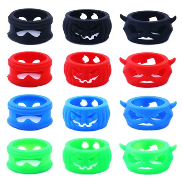 Natale Halloween Decorazione Silicone Vape Band Ring Ognissanti Vampiro Zucca Zombie e0428