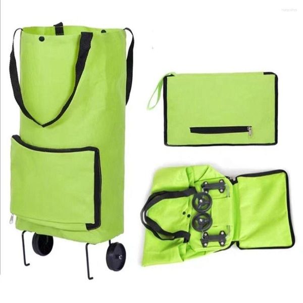 Einkaufstaschen 1 Stück Große Kapazität Trolley Tasche Schulterschlepper Paket Eco Folding Foldable Cart