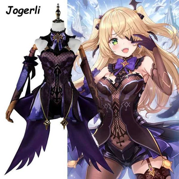 Costumi anime Genshin Impact Fischl Costumi cosplay von Luftschloss Narfidort Gioco Gioco di ruolo Anime Abiti Tuta Parrucca Panno zln231128