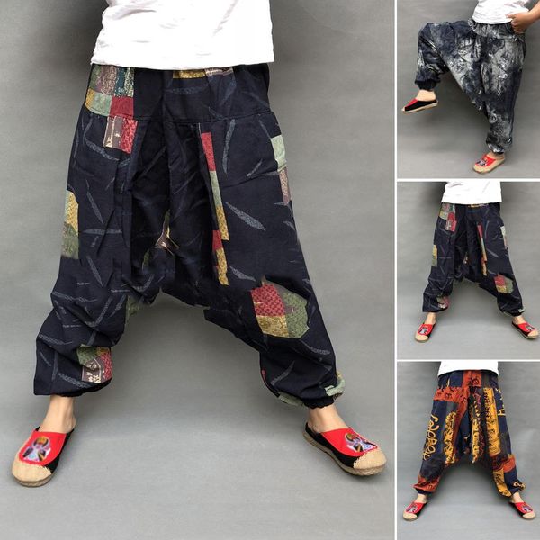 Pantaloni 2021 pantaloni da uomo Harajuku stile giapponese Sakura Samurai Costume pantaloni larghi da donna moda tradizionale Haori