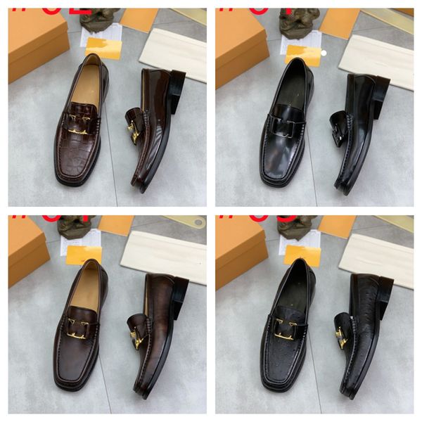 5 estilos masculinos sapatos sociais de luxo de alta qualidade couro genuíno novo design elegante sapatos casuais formais básicos de couro plus size 38-45