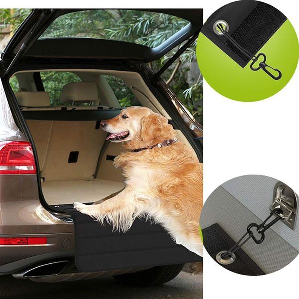 Transportadores Universal Carro Tronco Bumper Pet Mat Antisujo Oxford Pano Cão Gato Voltar Proteção Pad Cobertor Scratch Guard Capa para Cão Grande