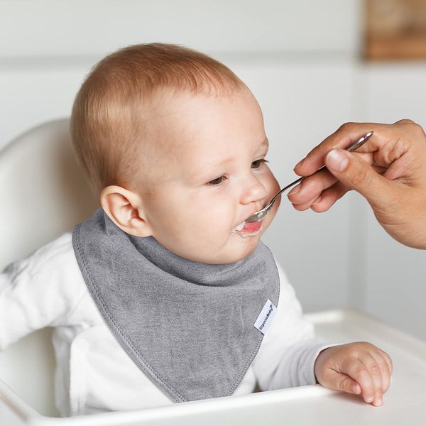 Lätzchen, Spucktücher, Baby-Bandana, Sabbern für Jungen, zahnende und sabbernde Bio-Baumwolle, für Kleinkinder, weich, saugfähig, minimalistisch, Set Drop Delive Am8Bz