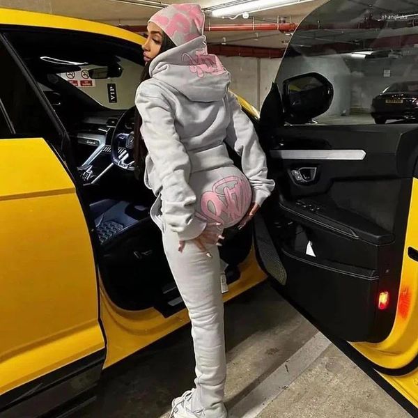 Felpe con cappuccio da donna Abbigliamento Hip Hop Star Syna World Donna Synaworld Streetwear Celebrity Stesso stile Pantaloni Set Uomo Top Pantaloni Felpe