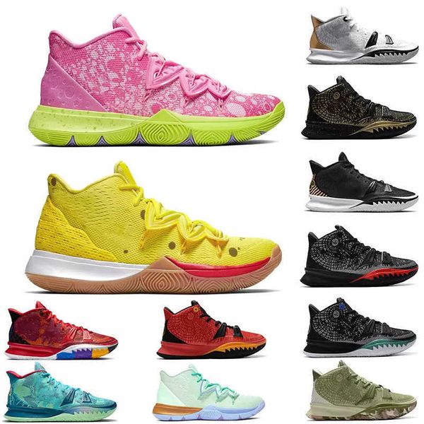 Quailty Basketballschuhe Kyrie 7 Herren Irving 5s Neueste Weiß Schwarz Gold Patrick Soundwave Sponge Sandy Creator Hendrix Horus Thaddäus Turnschuhe Turnschuhe Wandern Foo