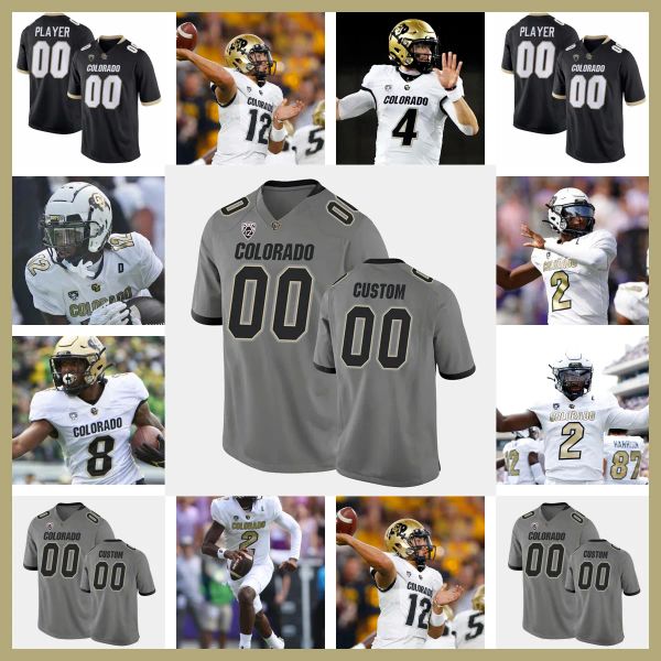 2024 Custom Colorado Buffaloes Shedeur Sanders Travis Hunter Shilo Sanders Dylan Edwards Xavier Weaver Jimmy Horn Jr Alton Mccaskill Men You High