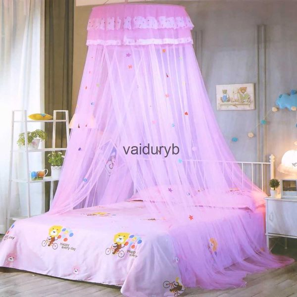 Сетка для кроватки, купольная кровать, балдахин, декор для комнаты для девочек, кружево, 4 цвета, детское постельное белье, подвесная москитная сеткаvaiduryb