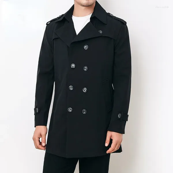 Herren-Trenchmäntel, Windjacke, koreanischer Modetrend, Freizeit, langärmeliger Mantel, Frühling und Herbst, große Größe M-4XL, Mantel für Herren