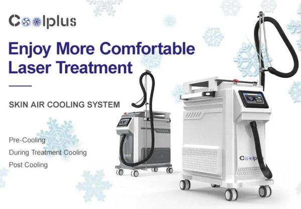 Дирцифти эффект Coolplus Skin Air Cooling System для лазерной машины Zimmer Cryo Therapy Pain уменьшайте кулер для лазерной обработки -40 ﾰ C