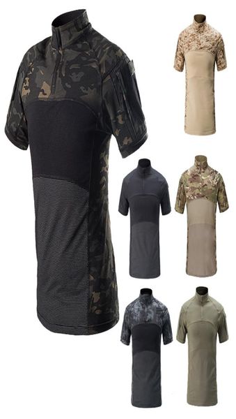 T-shirt mimetica per esterni Caccia Tiro US Battle Dress Uniforme tattica BDU Army Combat Clothing Camo Shirt NO050142304869