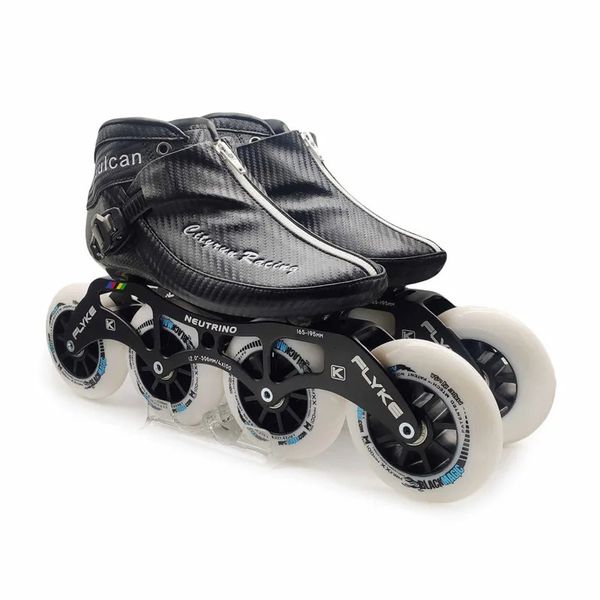 Sline Roller Patenler Zip Cityrun Vulcan 6layer Karbon Fiber Hız Ayakkabı Beyaz Siyah Mavi Kırmızı 4 Tekerlekler 90mm 100mm 110mm Yarış Patinleri MPC 231128