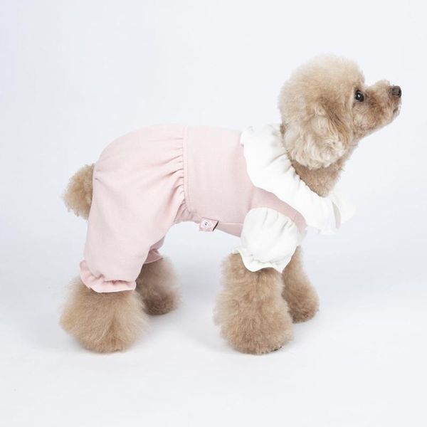 Macacão bonito do cão macacão pijamas roupas primavera pequeno traje do cão calças para animais de estimação chihuahua macacão yorkshire pomeranian poodle roupas