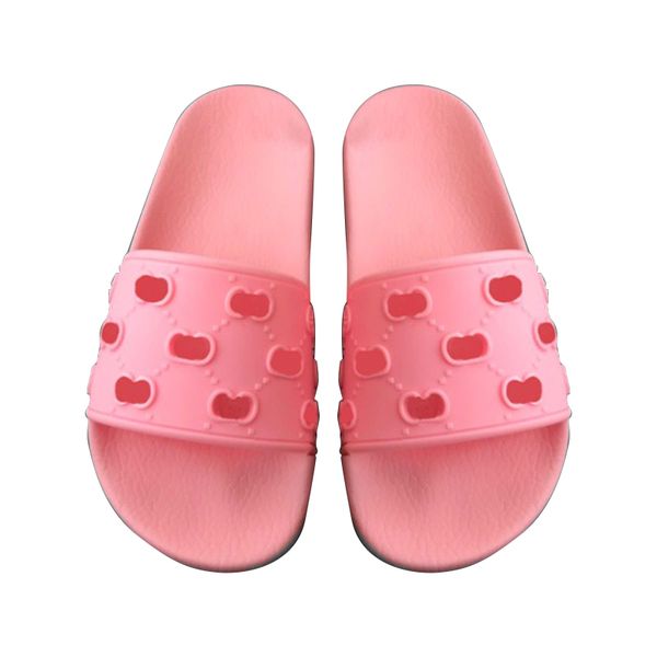 Flippers de grife para homens moda feminina clássica clássica plana de verão praia sapatos de praia de couro de borracha plana floral tigre slides sliders Big Size 36-46 dhgate