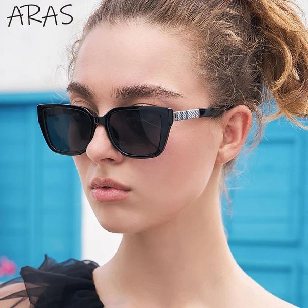 Sonnenbrille Vintage Square Frauen 2023 Mode Cat Eye Sonnenbrille für Männer Retro Sexy Cateye Brillen Shades UV400