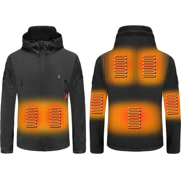 Erkek Ceketler Erkek Açık Kış Kış Elektrikli Isıtma Ceket USB Şarj Erkekler Isıtmalı Ceketler Akıllı Isı Kayak Yürüyüş Kıyafetleri 231128