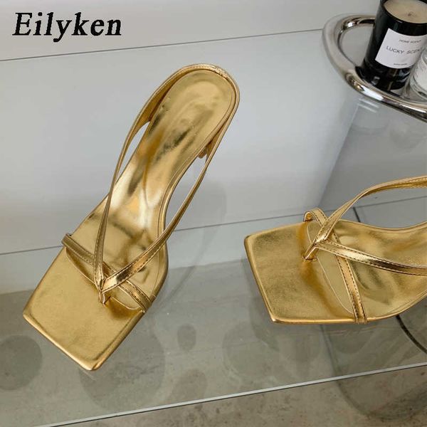 Сандалии Eilyken Golden Slipper Low High Heels Обувь для лучших улиц.
