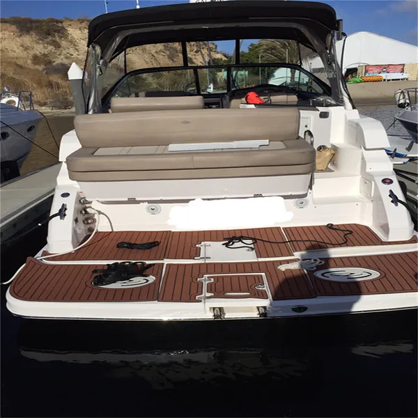 2009 Re-gal 2700 Swim Platform Cockpit Pad Boat EVA Foam Faux Teak Deck Floor