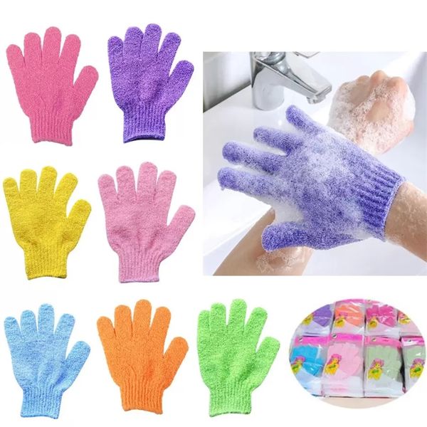 Peeling-Handschuhe für die Dusche, Spa, Massage und Körperpeelings, entfernen abgestorbene Hautzellen, sind weich und für Männer, Frauen und Kinder geeignet