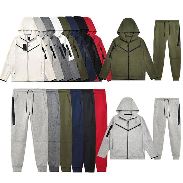 Tecnologia com capuz agasalho masculino mulher tech fleece pant agasalho masculino calças esportivas jogger calças de treino de luxo bottoms techfleece homem corredores designer jaqueta casaco