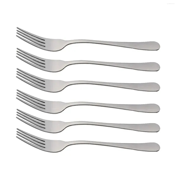 Forks 6/12 PCS Çay Çatal Paslanmaz Çelik Sofra Seti Meyve Yemek Takımı Çatal Kıçları Atıştırmalık Altın Salata Mutfak Madenleri