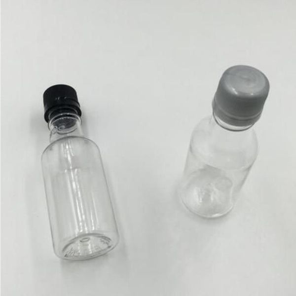 Mini Likör Şişeleri 50ml Clear Mini Boş Plastik Şarap Çekim Şişeleri (Siyah) XQTBI