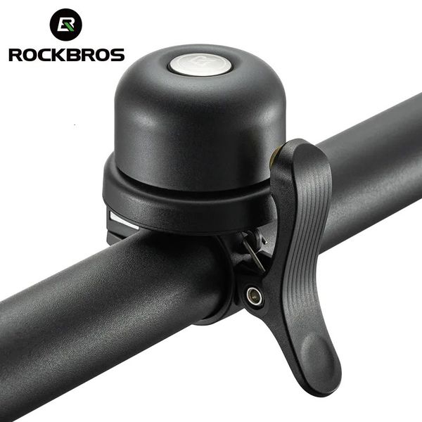 Clacson per bicicletta ROCKBROS Campanello per bicicletta Classico campanello per bici in acciaio inossidabile Campanello per manubrio per ciclismo Allarme portatile Accessori per biciclette di sicurezza 231127