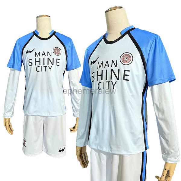 Trajes de anime HOLOUN Bloqueio Azul Anime Cosplay Peruca MAN SHINE CITY Nagi Reo Mikage Chigiri Rose Net Uniforme de Futebol Esporte Diário zln231128