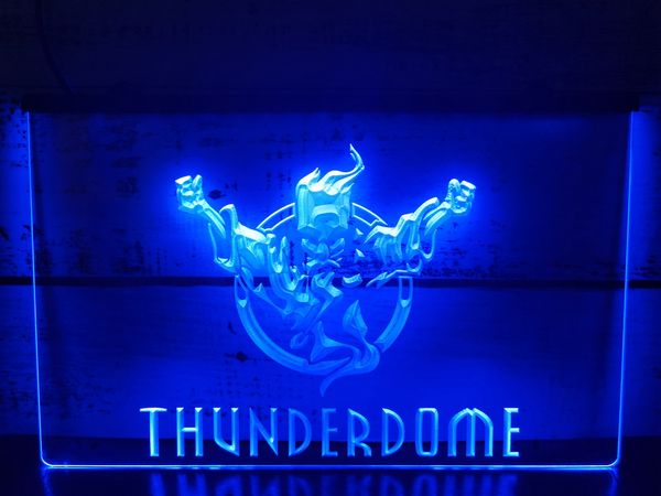 Thunderdome Ghost Bar Pub Club 3D LED NEON Light Sign Decor Crafts