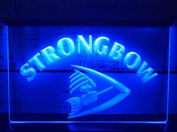 Strongbow Bar Beer Drink Pub NUOVA insegna al neon a LED Decorazioni per la casa Capodanno parete Camera da letto nuziale Luce notturna 3D