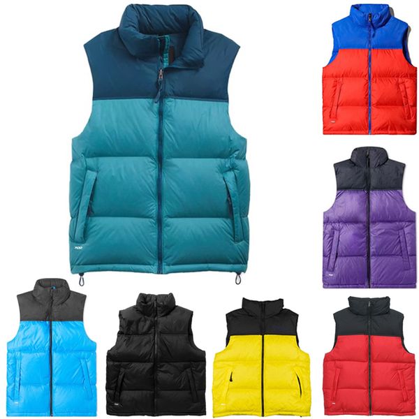 2023 Mens puffer colete gilet mensdesigner colete weste colete material de penas casaco solto grafite cinza preto e branco azul moda tendência casal gilet tamanho s a xxl