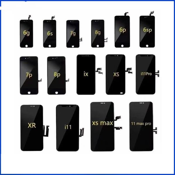 LCD Display Screen Cell Phone Touch Panels Digitizer Assembly Replacement For iPhone 5S 5C 5SE 6G 6S 7G 8G Plus X XR XS MAX 11 12 Pro Max with box package