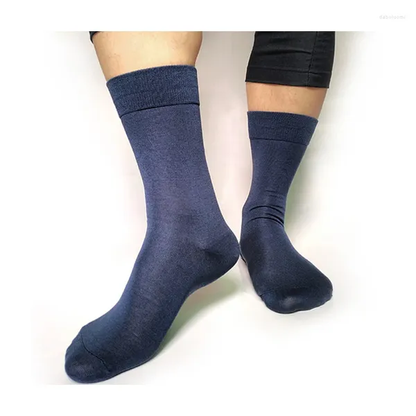 Herrensocken, solide Socken, hochwertig, lässig, atmungsaktiv, Mann, formelles Baumwollkleid für Männer, Herren, Sox, Dunkelgrau