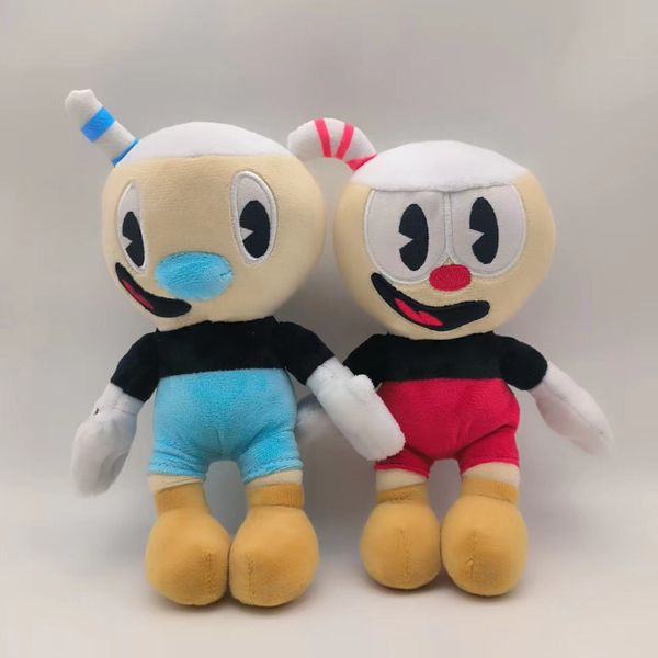 The CupheadShow Boneca infantil xícara de chá cabeça aventura xícara de chá rei brinquedo de pelúcia