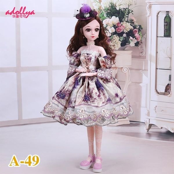 Puppenzubehör Adolya BJD Kleidung 13 Spitzenkleid Für s DIY Up Prinzessin Party Spielzeug Mädchen Kleidung Spielzeug 230427