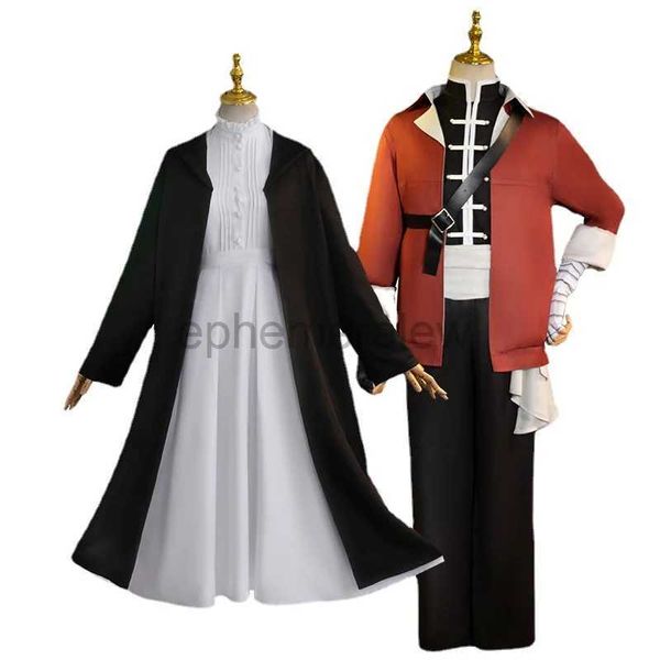 Anime Kostüme Anime Frieren At The Funeral Farn Himmel Stark Cosplay Kostüm Mantel Outfit Fancy Uniform Damen Herren Halloween Karneval Party Set zln231128