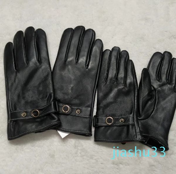 Мужские зимние кожаные перчатки. Теплые мягкие черные мужские велосипедные лыжные перчатки на открытом воздухе.
